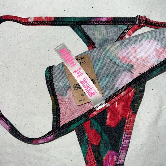 PINK Victoria’s Secret Cotton V-STRING THONG Panty XL - Picture 12 of 13